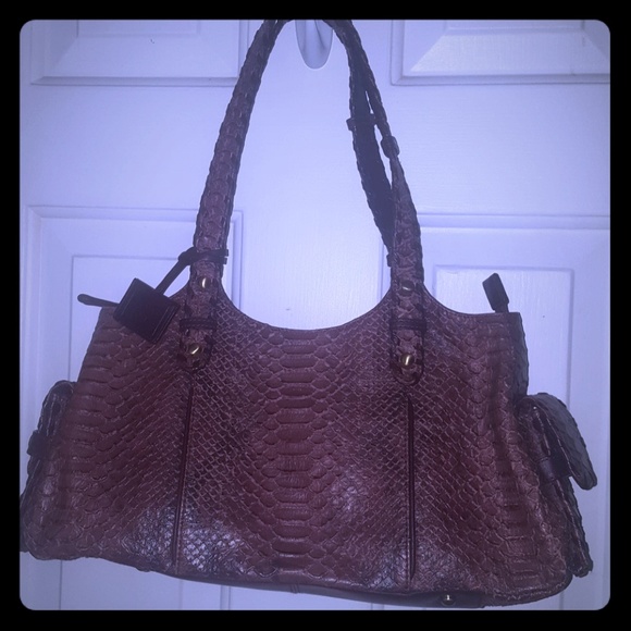 Via Spiga Handbags - Via spiga snakeskin embossed handbag